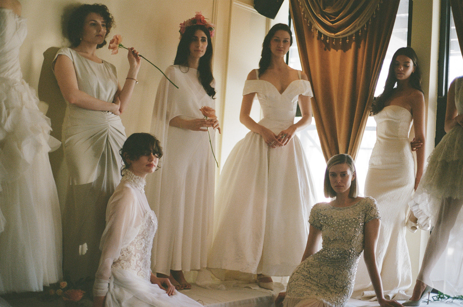 vintage wedding dress shop Stylish HAREM's Brides expensive lace RERACKED | Vintage Bridal &