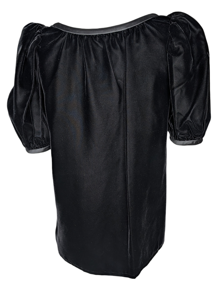 Yves Saint Laurent Rive Gauche Black Velvet Skirt Set F/W 1989