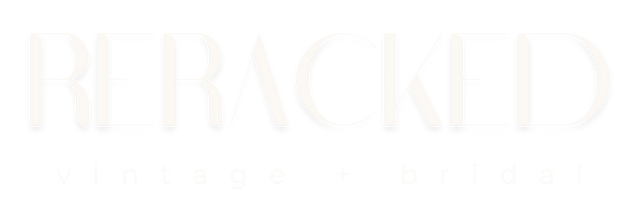 The word 'RERACKED' in a stylized font with a purple color.