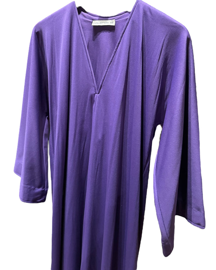 Indigo Purple Halston 1970’s Signature Jersey Gown