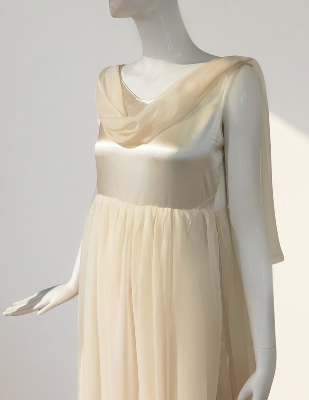 1920s Silk Chiffon Recouture by Colleema — One of a Kind Wedding Gown