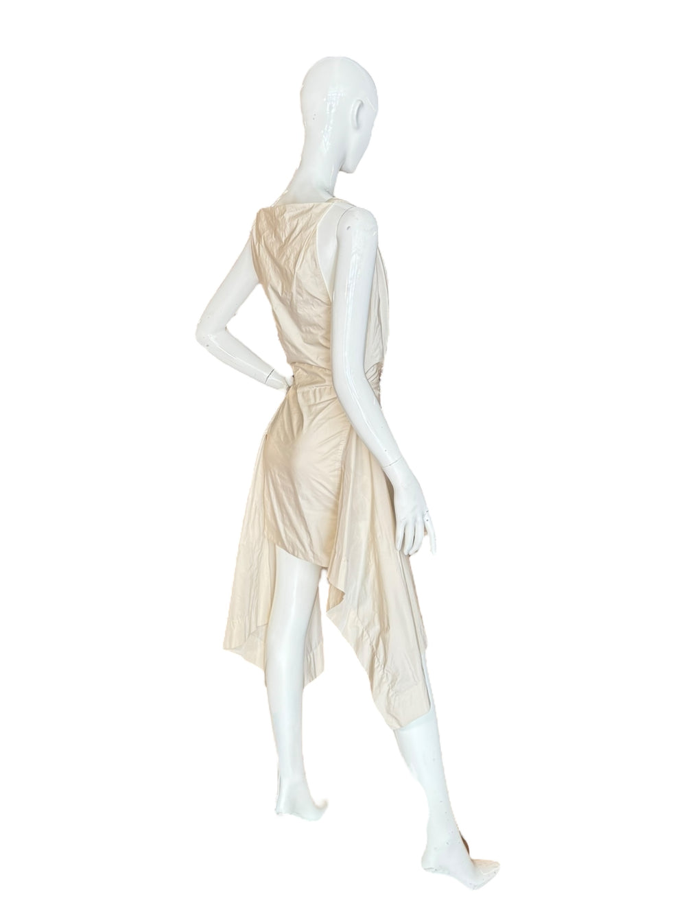 Vivienne Westwood London White Draped Asymmetrical Dress – Early 2000s, Apparel & Accessories, Vivienne Westwood, RERACKED