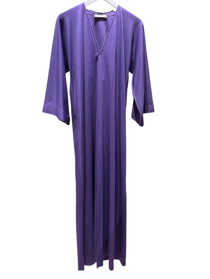 Indigo Purple Halston 1970’s Signature Jersey Gown