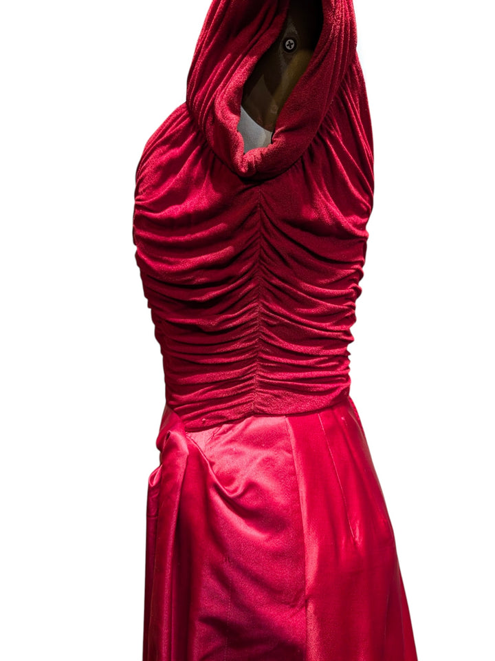 Elsa Schiaparelli 1950s ruched haute couture cocktail dress *RARE*