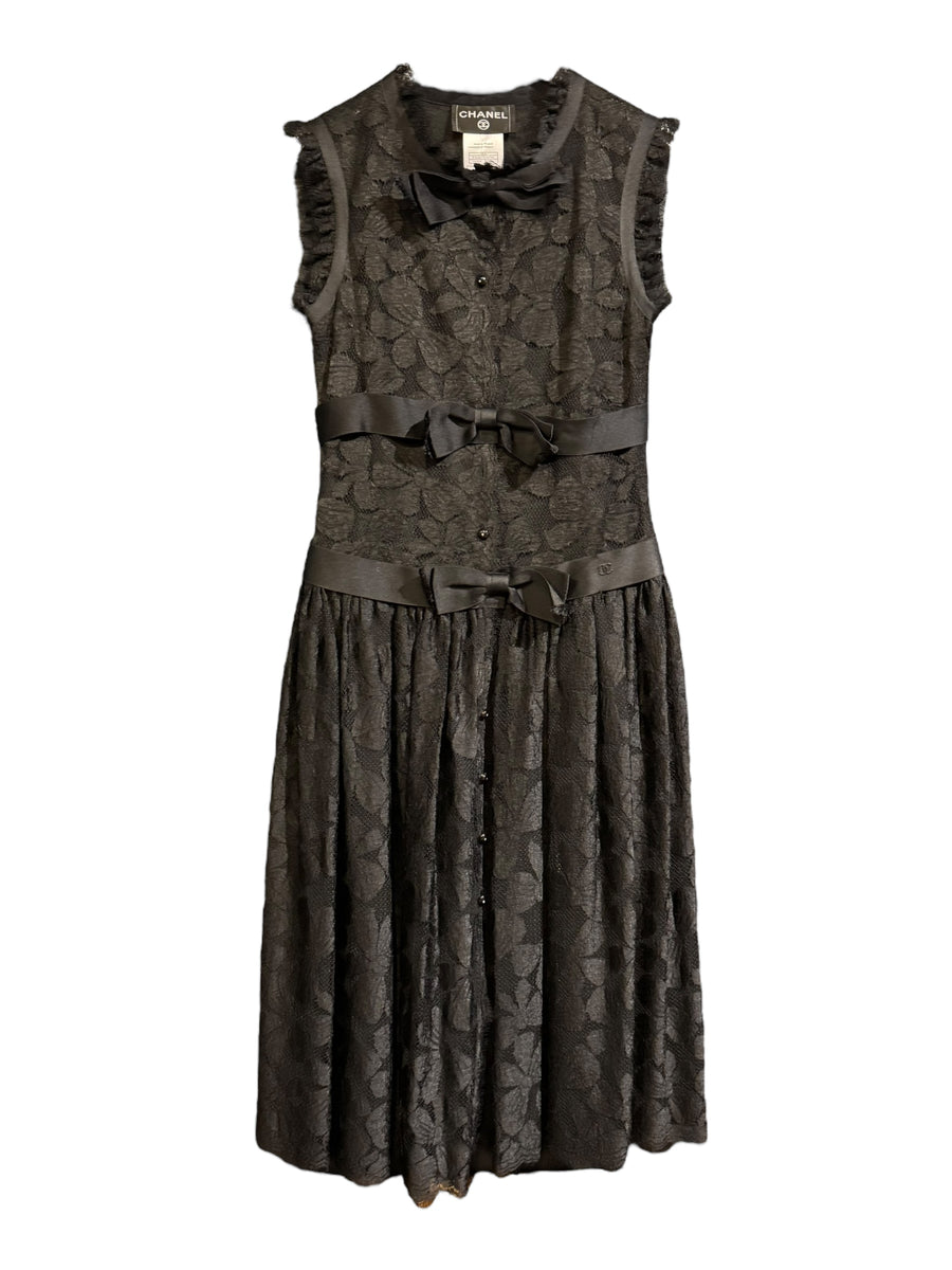 Chanel Lace Dress with Bows RERACKED Chanel Lace Dress with Bows RERACKED