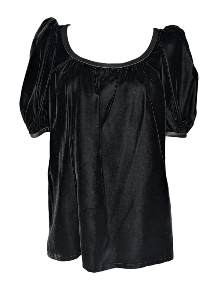 Yves Saint Laurent Rive Gauche Black Velvet Skirt Set F/W 1989