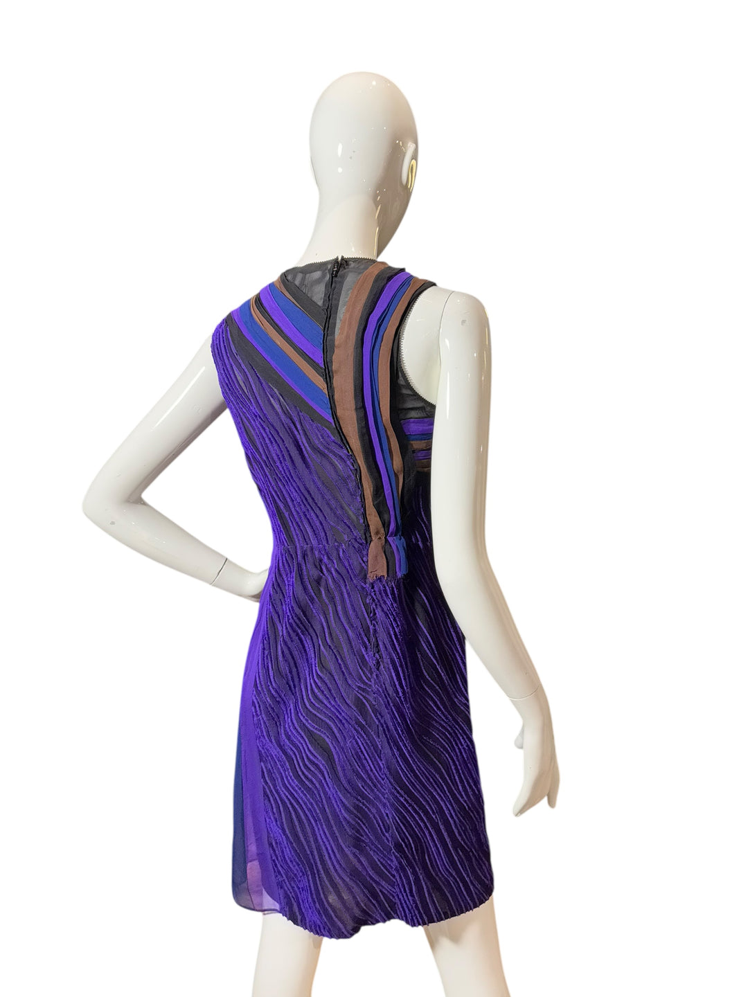 Bottega Veneta Spring 2012 Runway Asymmetric Striped Mini Dress, dresses, Bottega Veneta, RERACKED