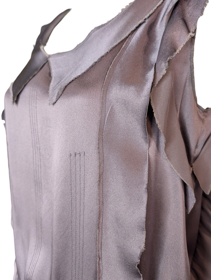 Lanvin Hiver 2011 Raw Edge Silk Shift Dress
