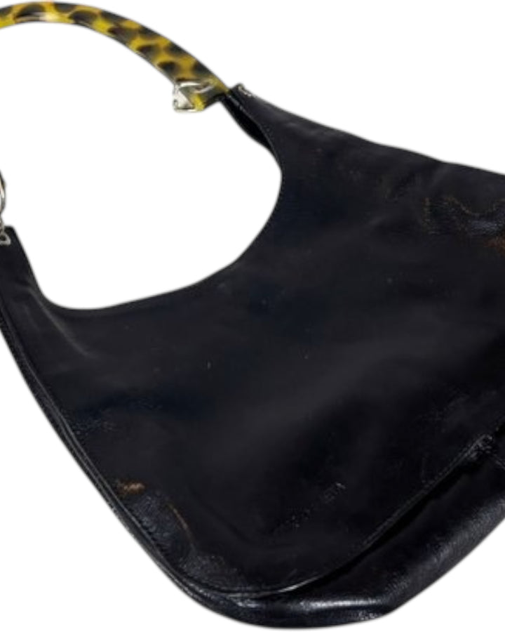 Bottega Veneta Vintage Shoulder Bag with Tortoise Shell Lucite Handle, Handbags, Bottega Veneta, RERACKED