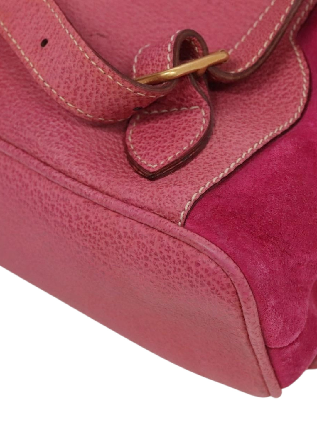1990s Gucci Pink Suede & Leather Bamboo Backpack – Made in Italy, Tom Ford Era, Apparel & Accessories, Gucci, RERACKED