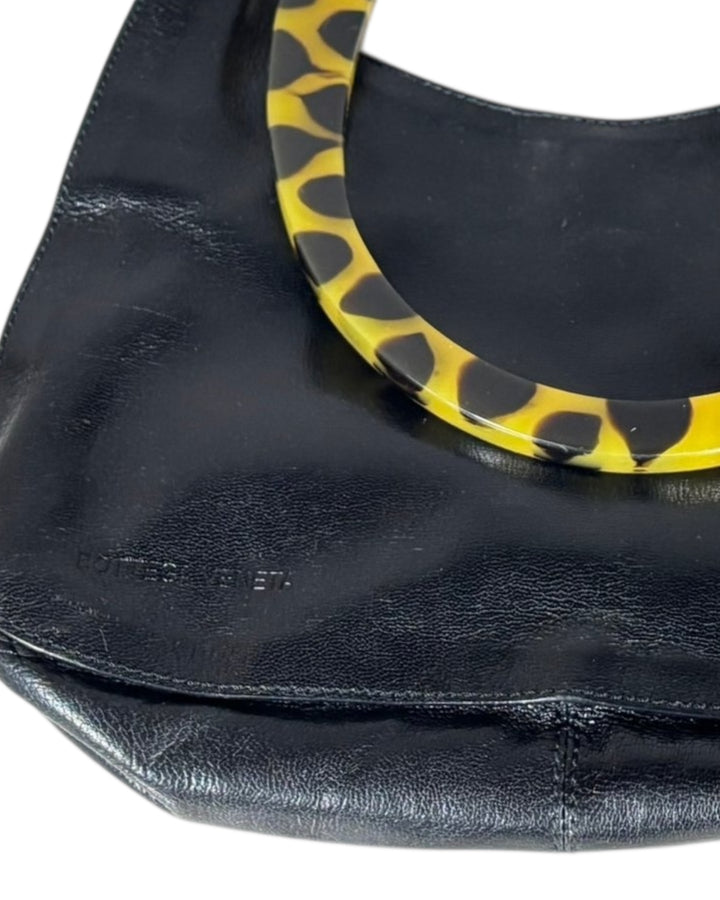 Bottega Veneta Vintage Shoulder Bag with Tortoise Shell Lucite Handle, Handbags, Bottega Veneta, RERACKED