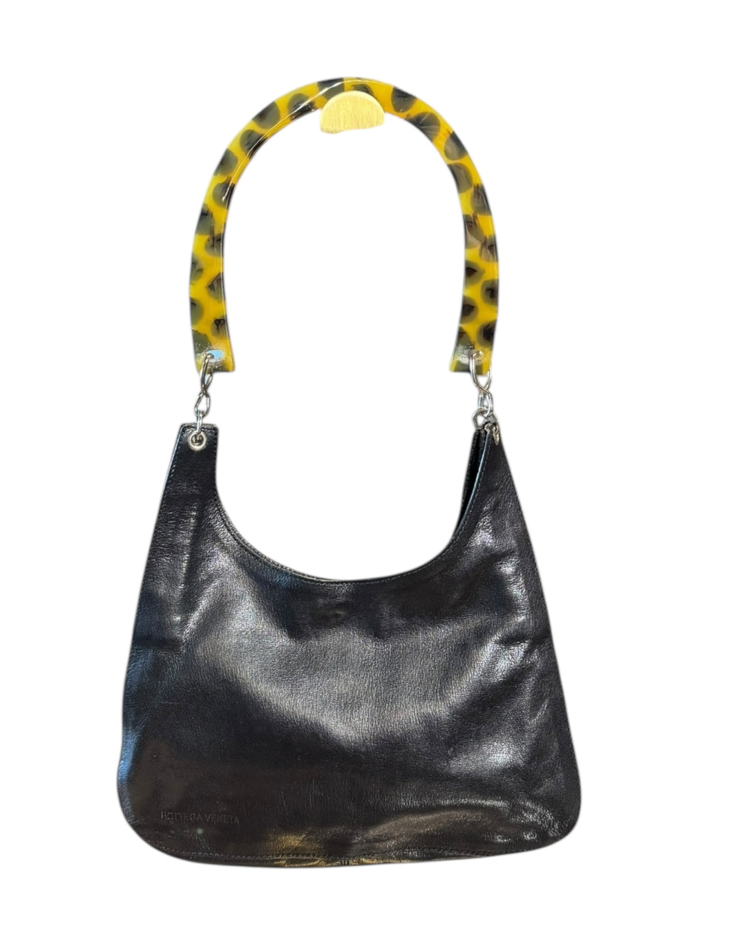Bottega Veneta Vintage Shoulder Bag with Tortoise Shell Lucite Handle, Handbags, Bottega Veneta, RERACKED