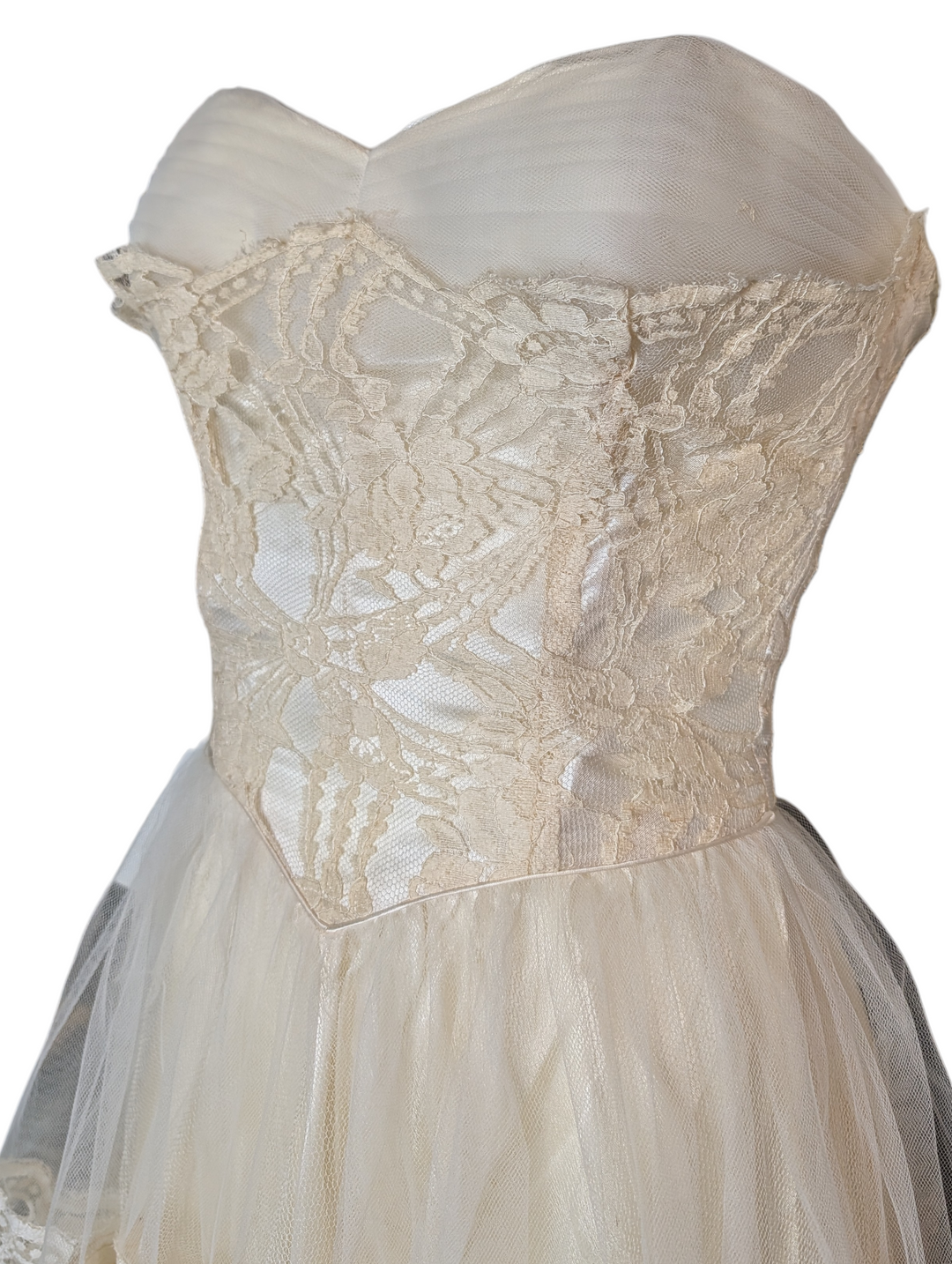 1940s Lace Wedding Gown with Original Matching Bolero