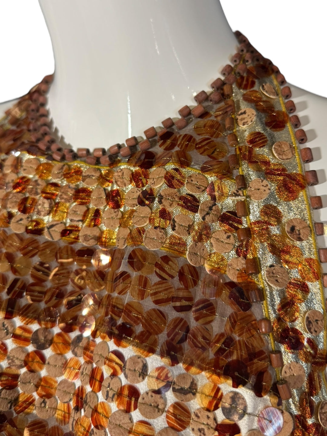 Givenchy Haute Couture Runway Gown – 1969 Sequin Halter Dress from Brooklyn Museum (FR 36), Apparel, Givenchy, RERACKED