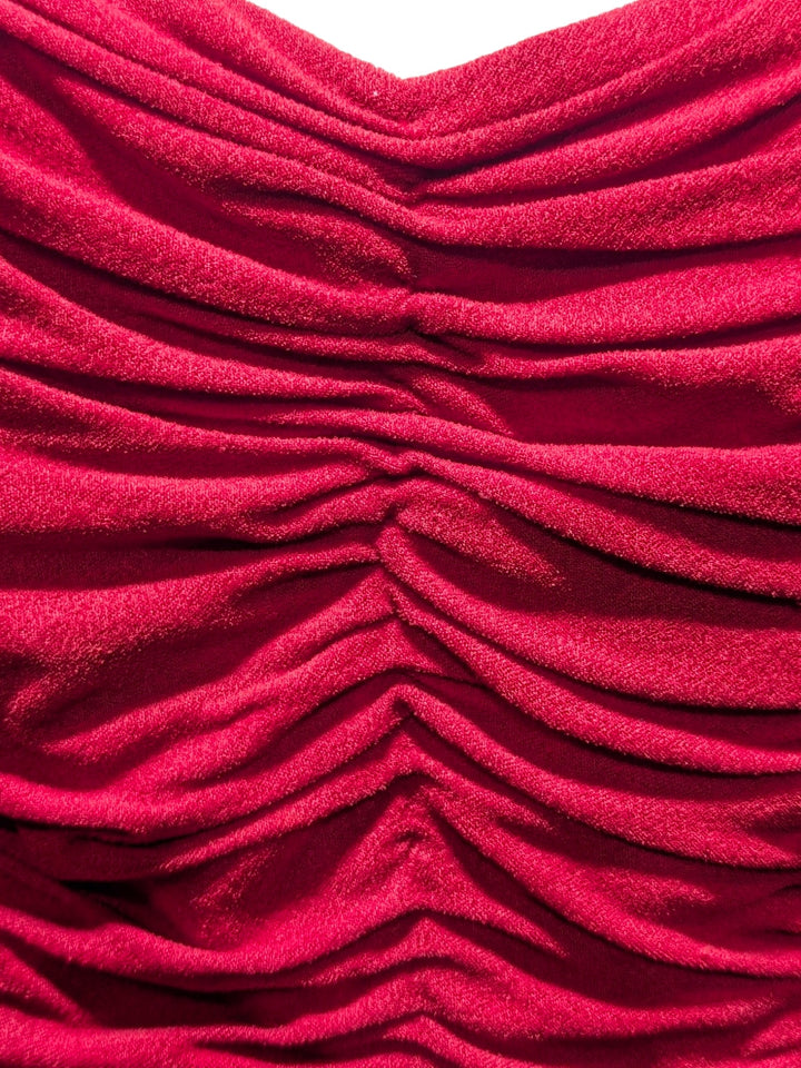 Elsa Schiaparelli 1950s ruched haute couture cocktail dress *RARE*