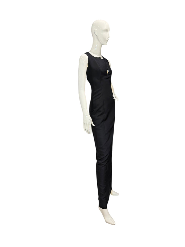 Gucci Fall/Winter 1999 Black Silk V-Neck Gown with Sculptural Cutout Detail, Apparel & Accessories, Gucci by Tom Ford, RERACKED