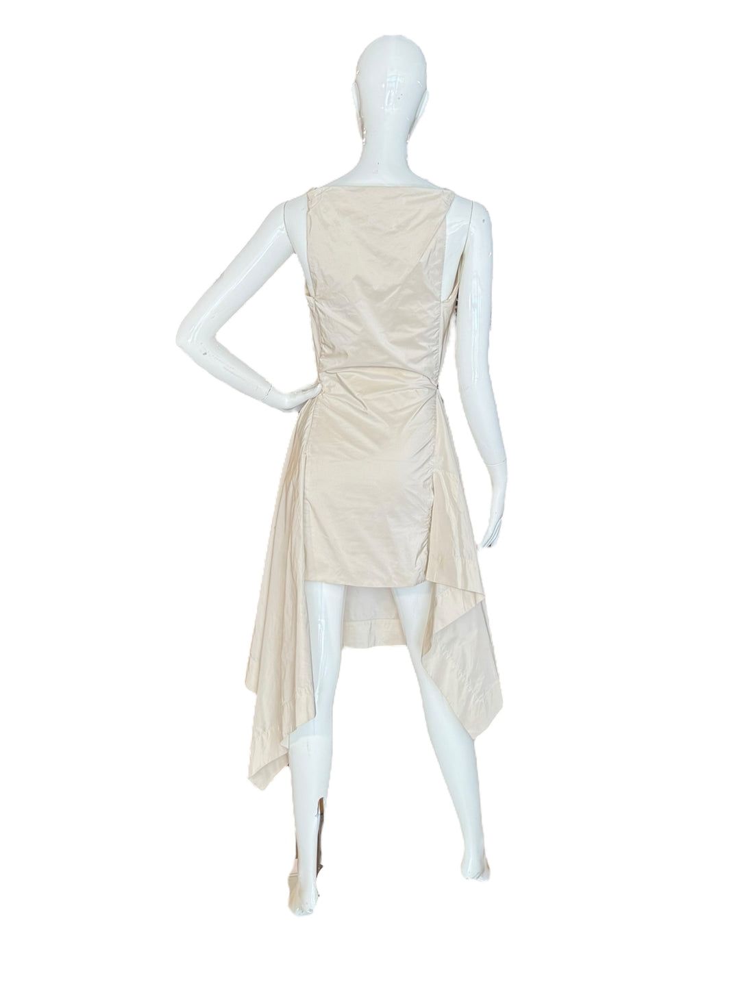 Vivienne Westwood London White Draped Asymmetrical Dress – Early 2000s, Apparel & Accessories, Vivienne Westwood, RERACKED