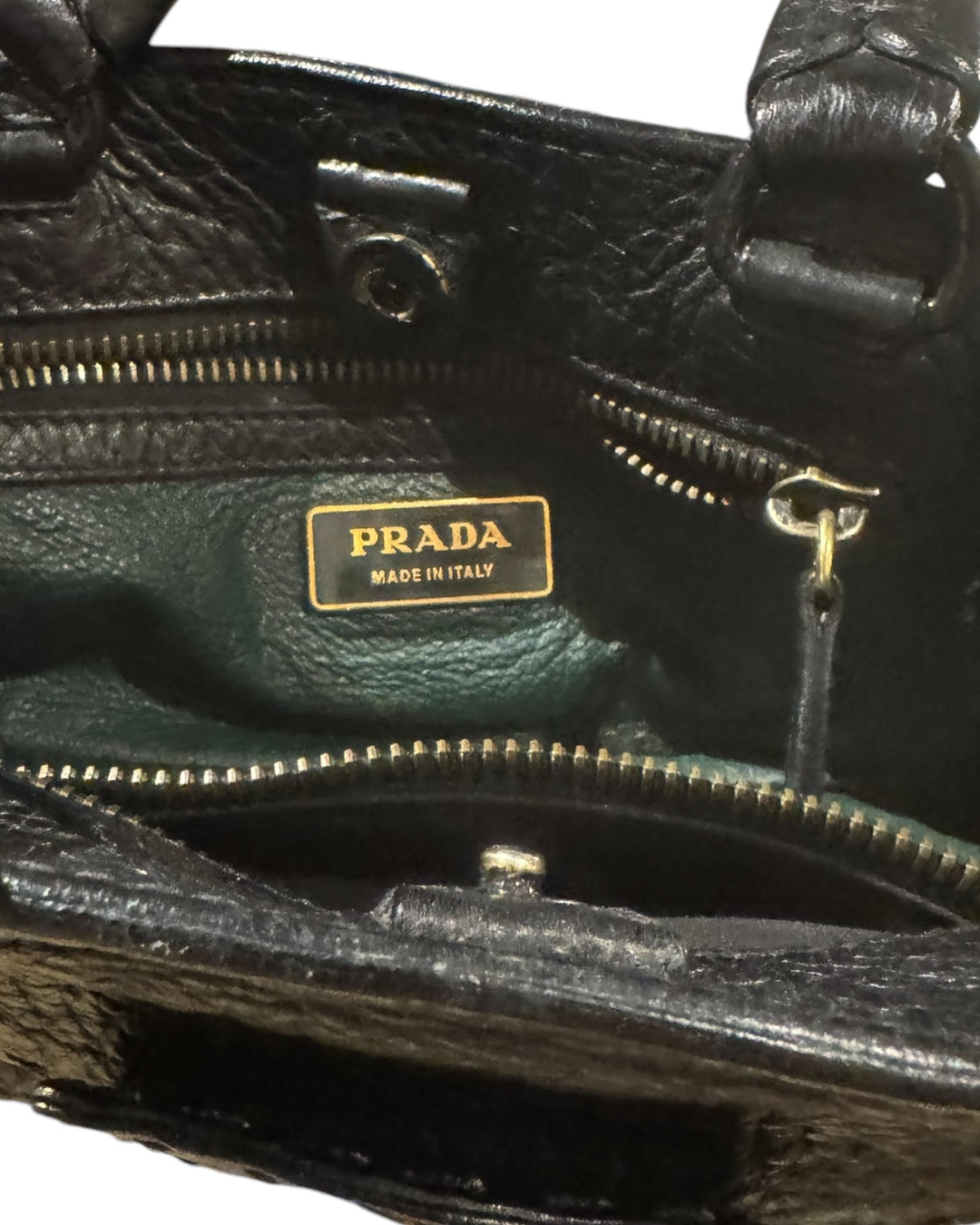 Prada Pebbled Leather Mini Bag