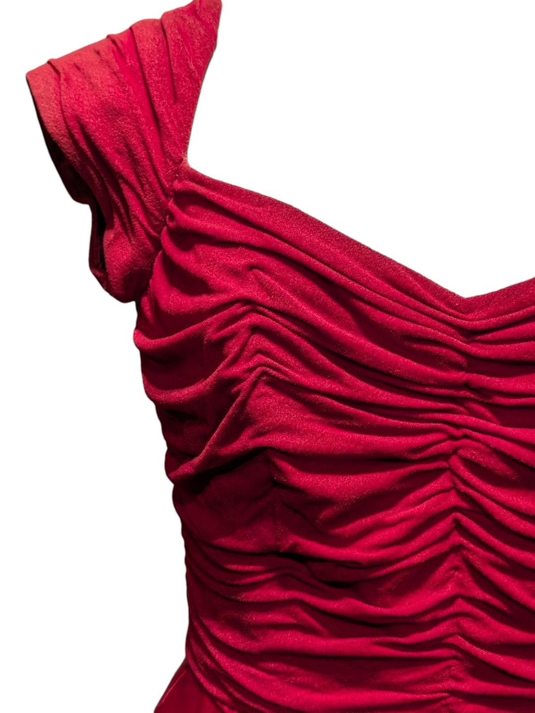 Elsa Schiaparelli 1950s ruched haute couture cocktail dress *RARE*