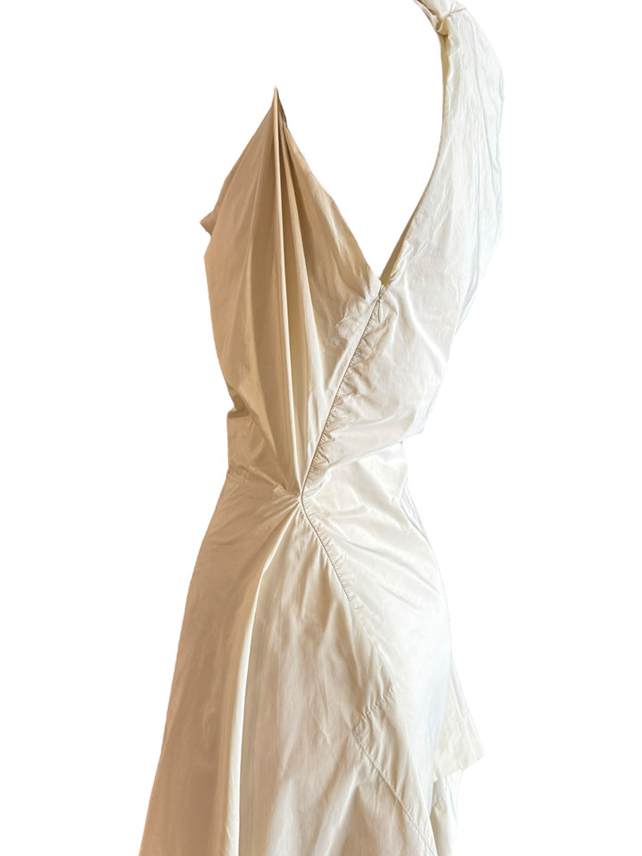 Vivienne Westwood London White Draped Asymmetrical Dress – Early 2000s, Apparel & Accessories, Vivienne Westwood, RERACKED