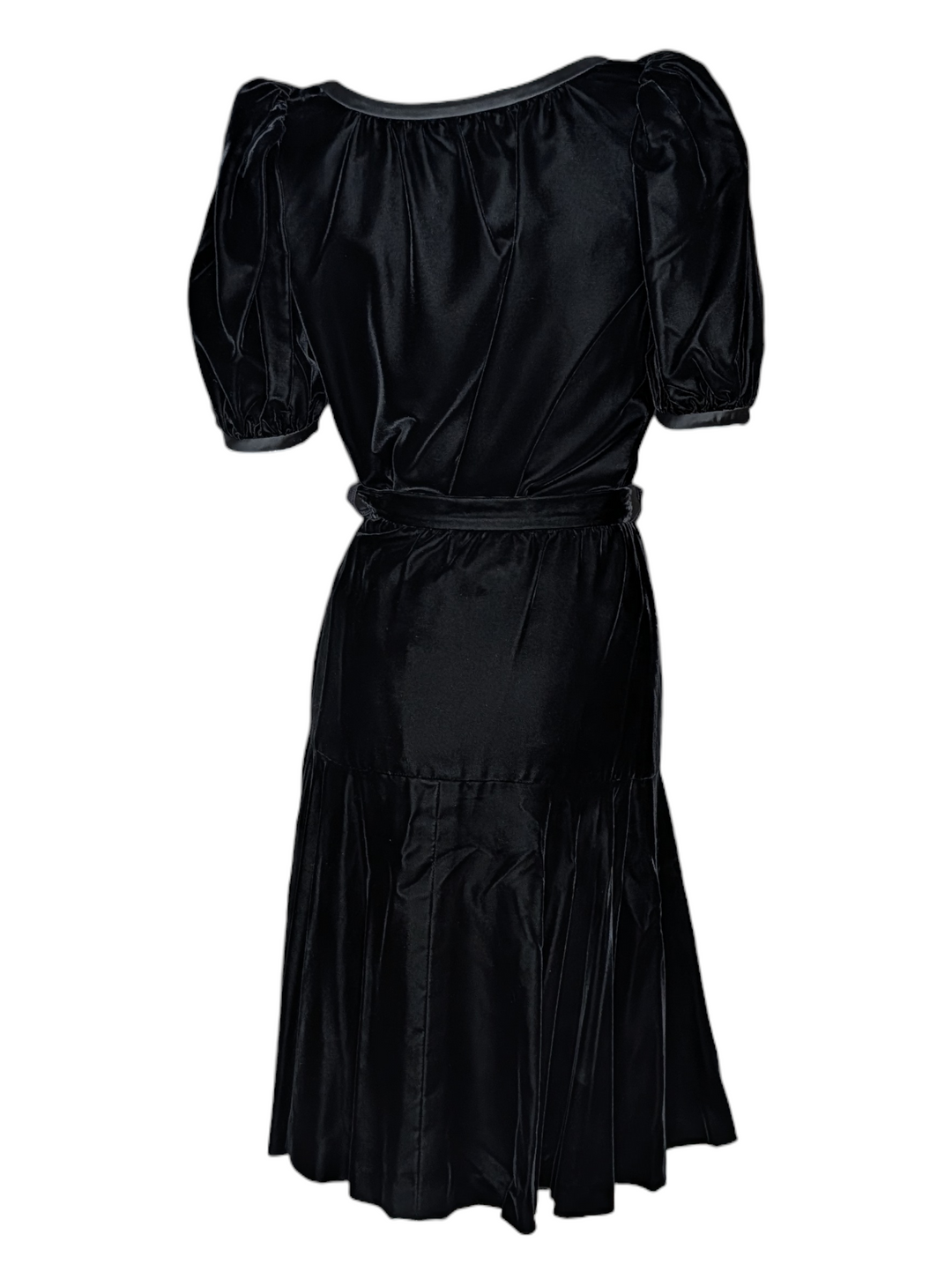 Yves Saint Laurent Rive Gauche Black Velvet Skirt Set F/W 1989