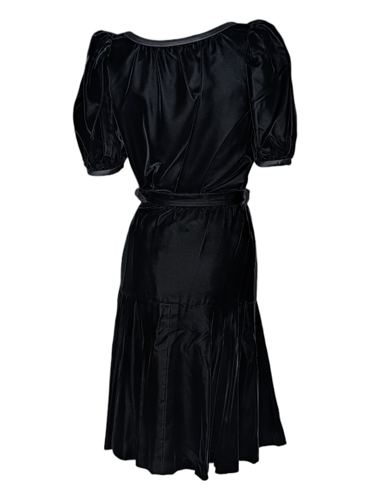 Yves Saint Laurent Rive Gauche Black Velvet Skirt Set F/W 1989