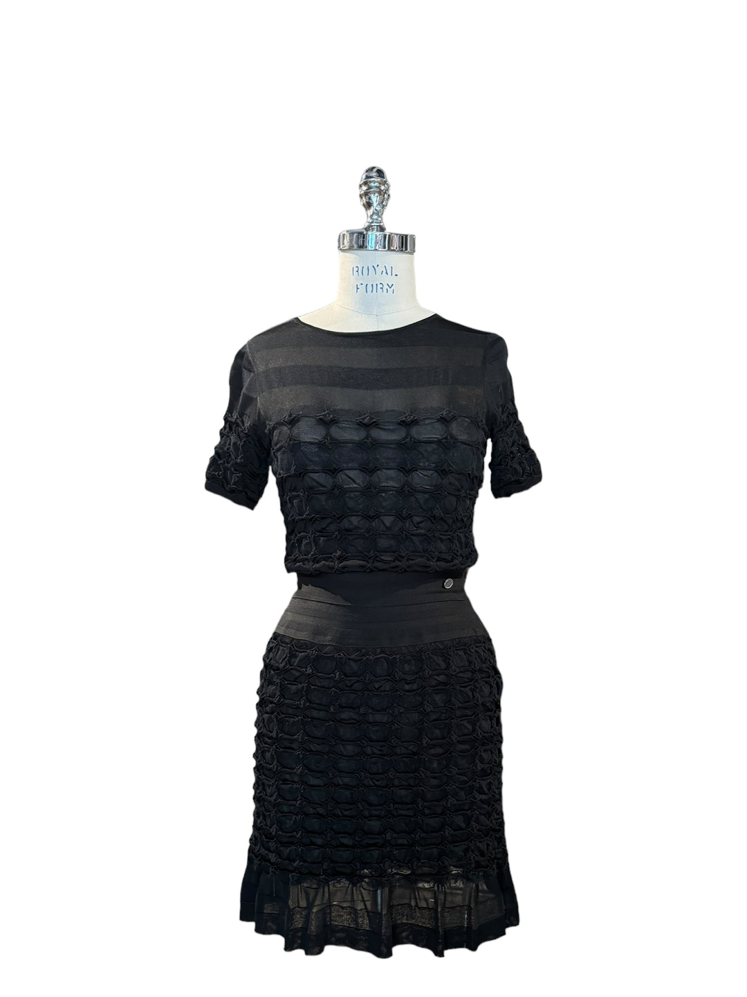 Chanel Stretch Mini Dress - Textured Ruffle