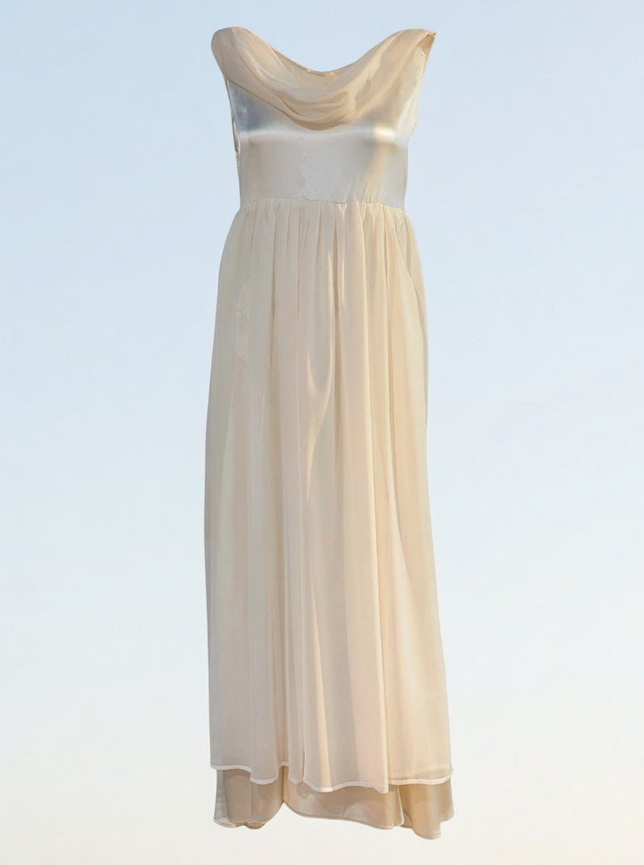 1920s Silk Chiffon Recouture by Colleema — One of a Kind Wedding Gown