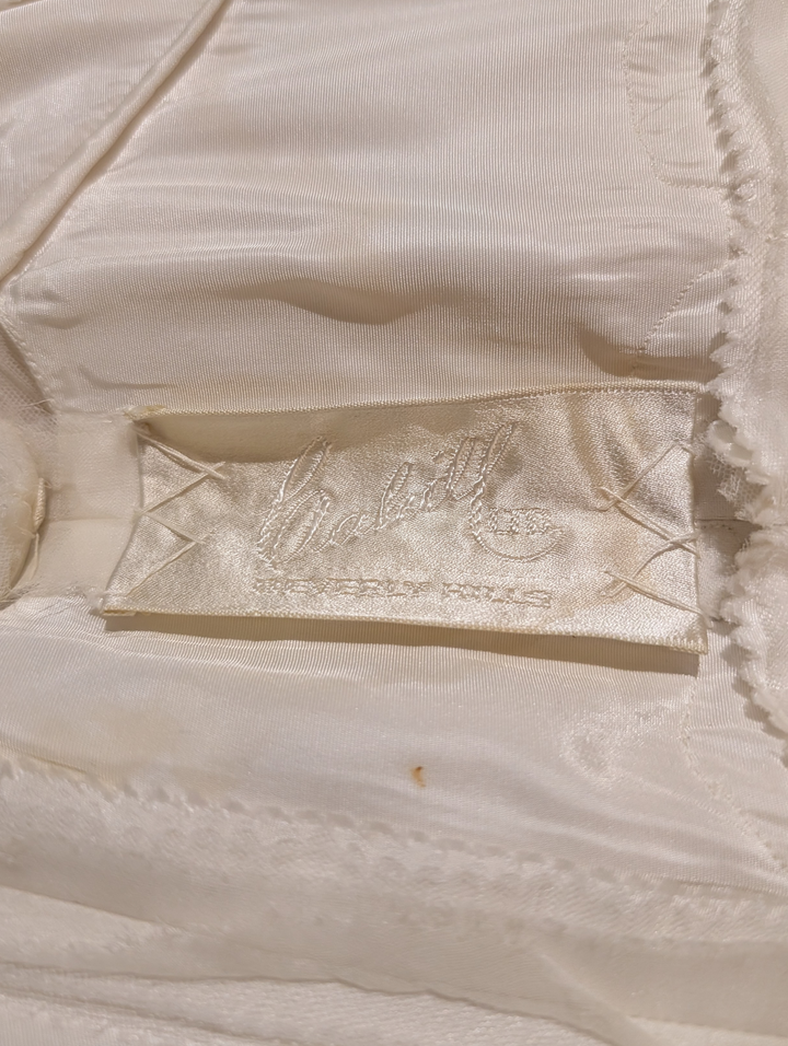 Cahill Beverly Hills Late 1950s Organdy Wedding Gown