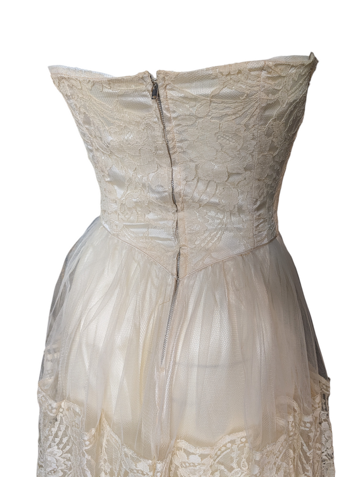 1940s Lace Wedding Gown with Original Matching Bolero