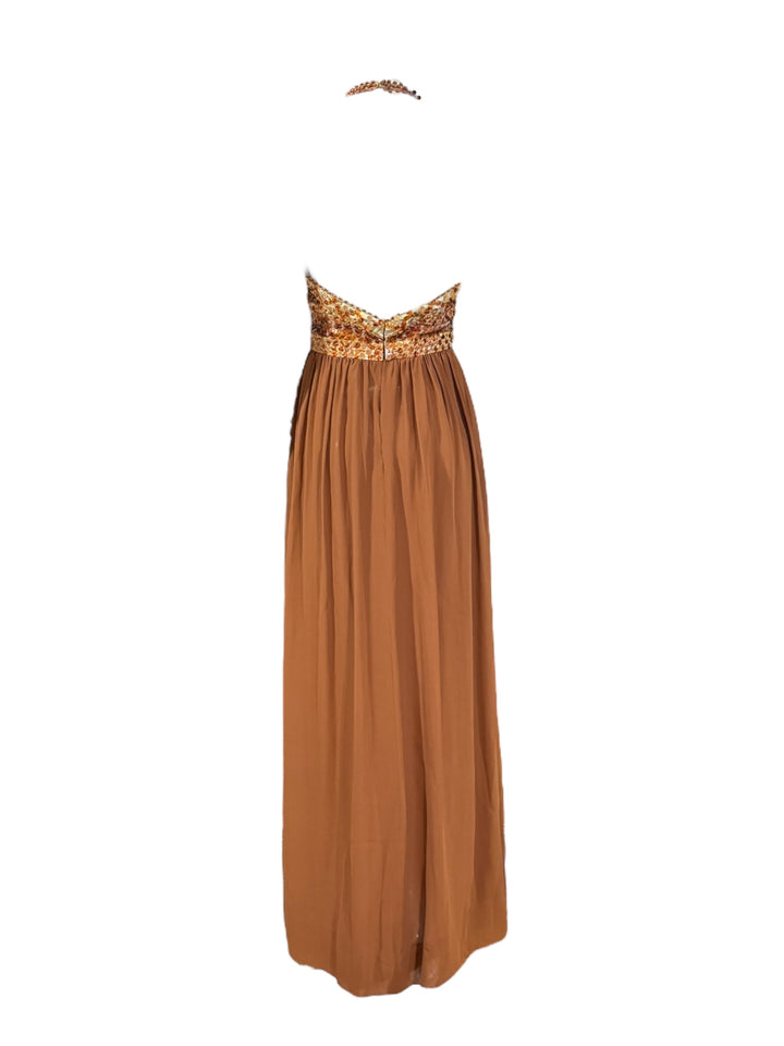 Givenchy Haute Couture Runway Gown – 1969 Sequin Halter Dress from Brooklyn Museum (FR 36), Apparel, Givenchy, RERACKED