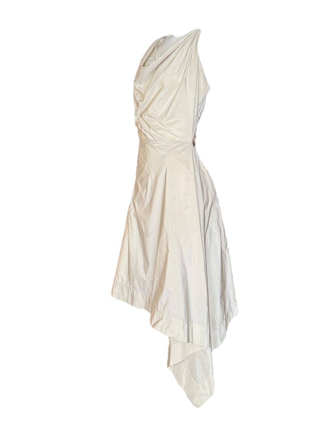 Vivienne Westwood London White Draped Asymmetrical Dress – Early 2000s, Apparel & Accessories, Vivienne Westwood, RERACKED