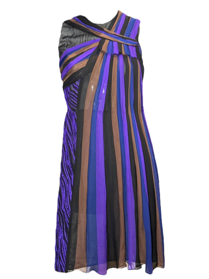 Colorful striped dress on a white background BY BOTTEGA VENETTA SPRING 2012
