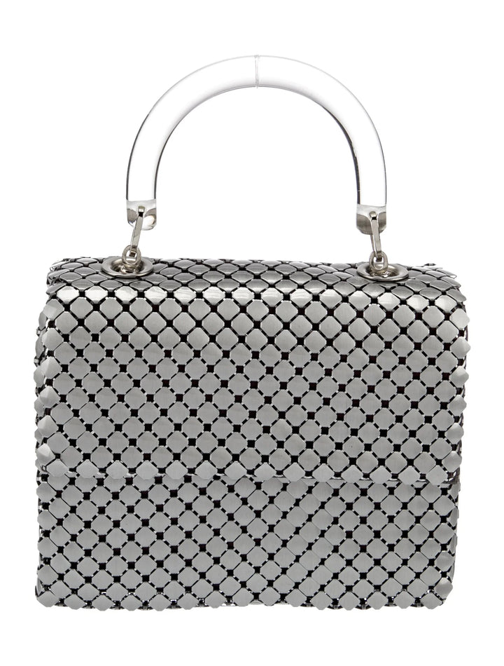 Bottega Veneta Vintage Chain Mail Lucite Handle Bag