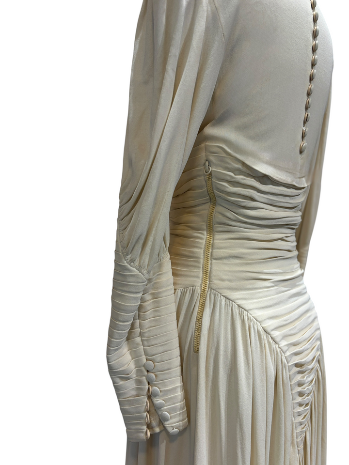 Jeanne Lanvin Haute Couture "Sodom and Gomorrah" Gown, Occupied Paris, c. 1943–44 — Documented New York Times 1944, Illustrated by Christian Bérard