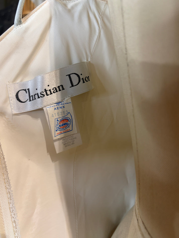 Christian Dior Ferré Era Ivory Silk Wedding Dress Ballgown, c. 1992