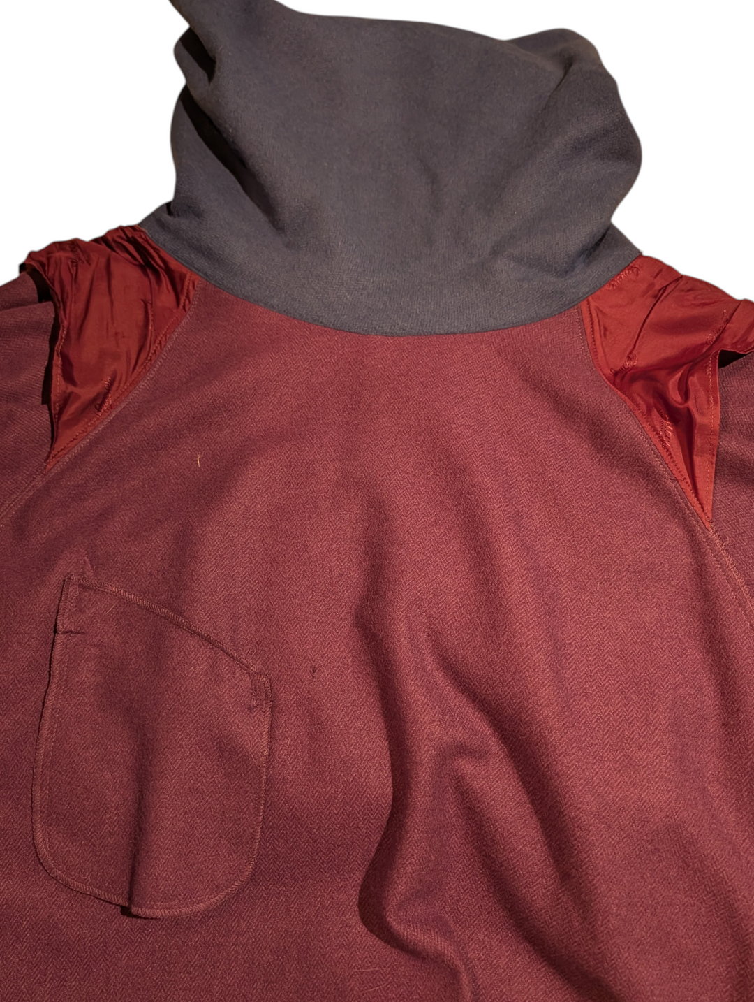 1980s Gucci Wool and Angora Colorblock Collar Dress