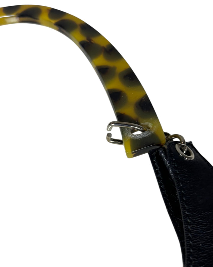 Bottega Veneta Vintage Shoulder Bag with Tortoise Shell Lucite Handle, Handbags, Bottega Veneta, RERACKED