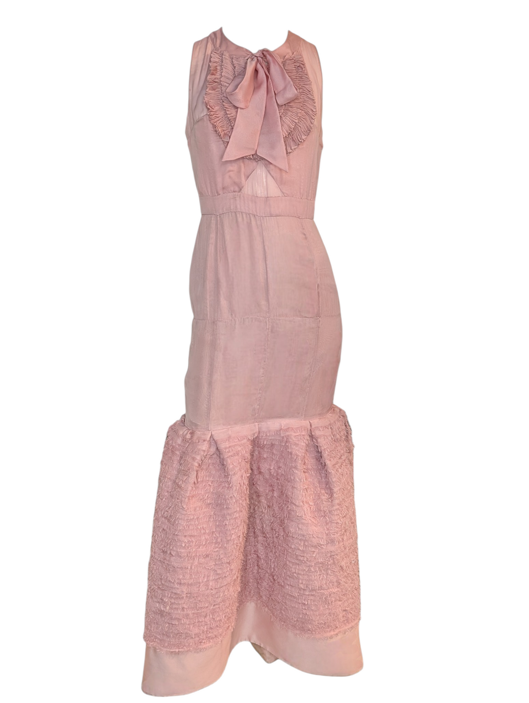 Valentino Garavani Blush Pink Silk Halter Evening Gown