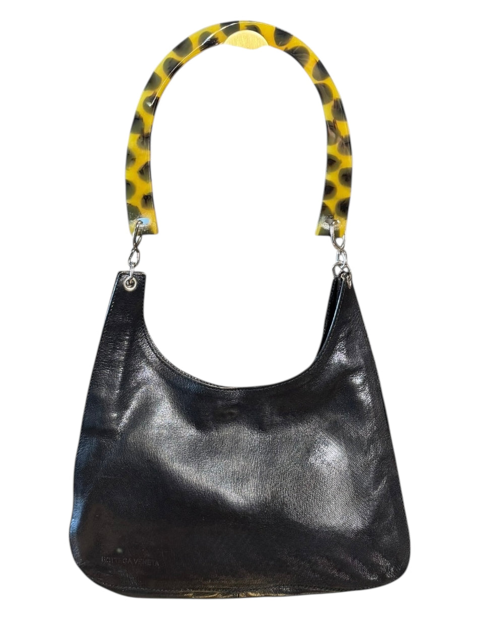 Bottega Veneta Vintage Shoulder Bag with Tortoise Shell Lucite Handle, Handbags, Bottega Veneta, RERACKED