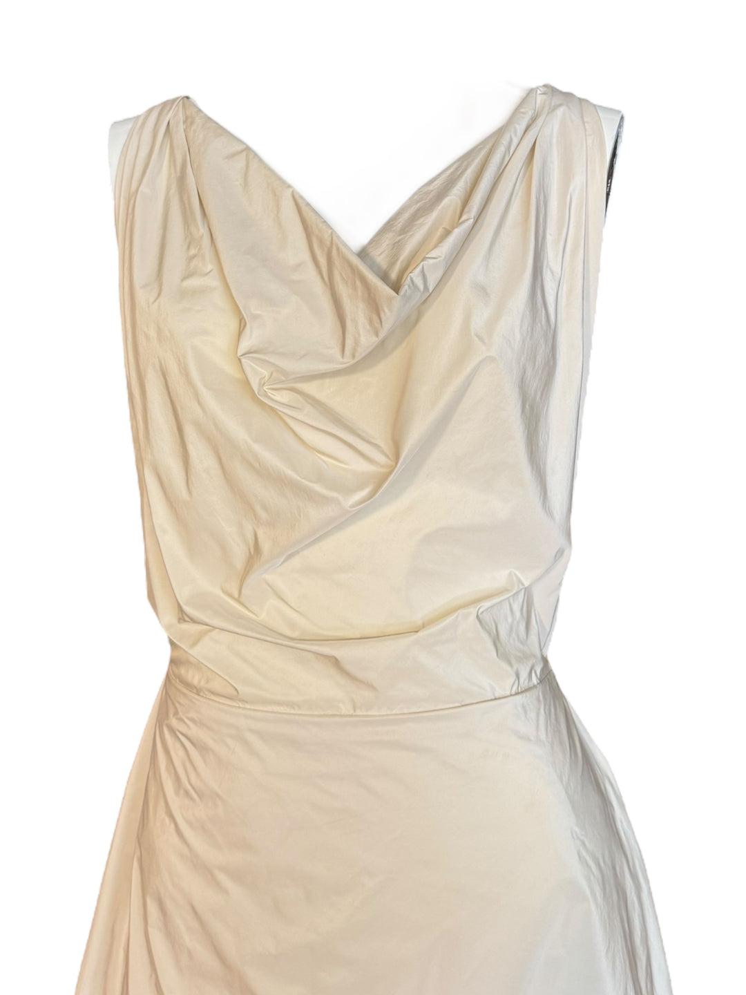 Vivienne Westwood London White Draped Asymmetrical Dress – Early 2000s, Apparel & Accessories, Vivienne Westwood, RERACKED