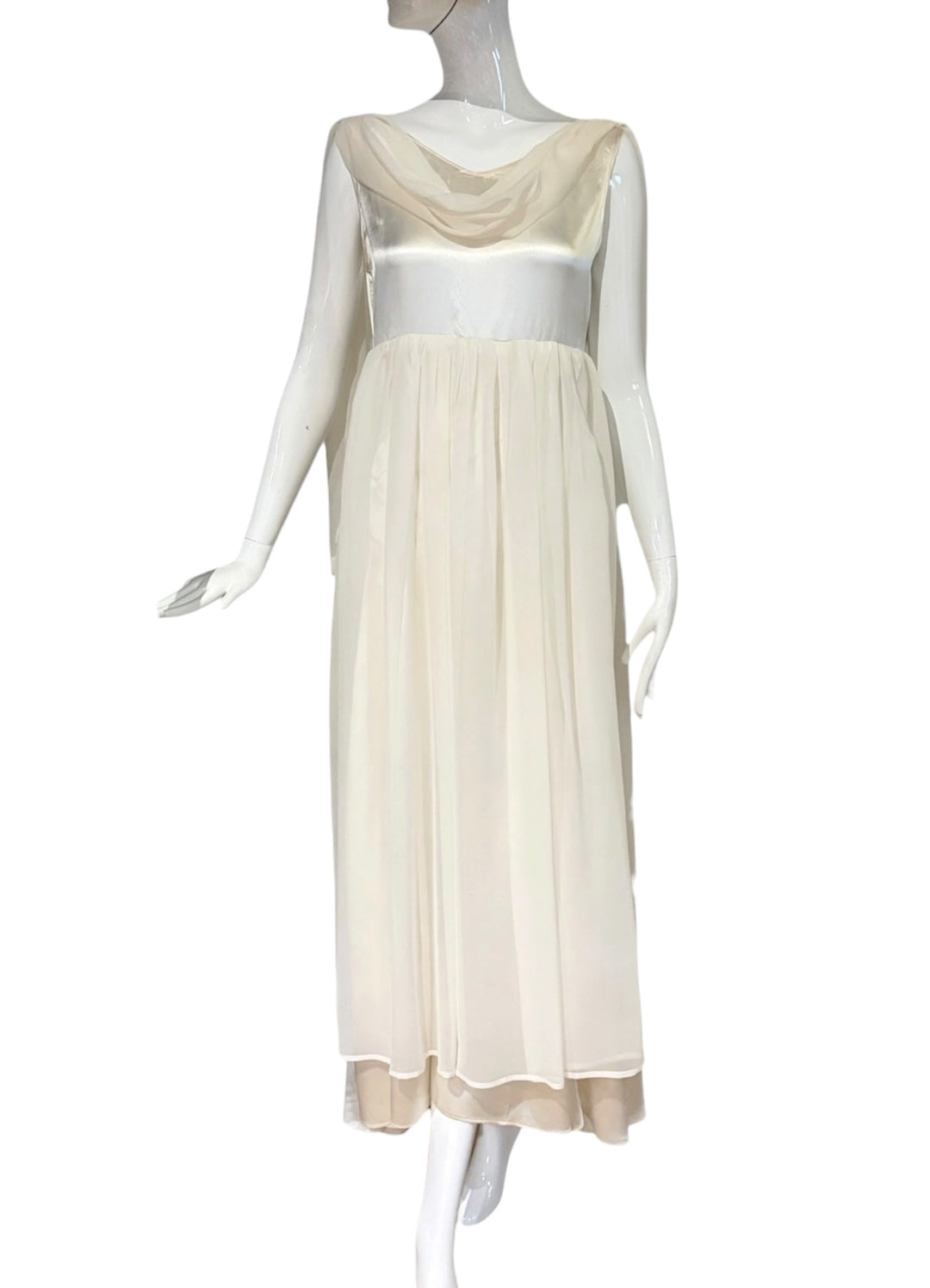 1920s Silk Chiffon Recouture by Colleema — One of a Kind Wedding Gown