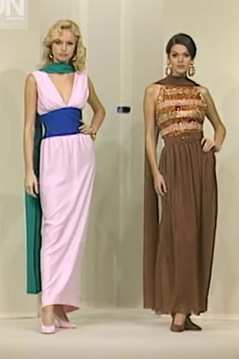 Givenchy Haute Couture Runway Gown – 1969 Sequin Halter Dress from Brooklyn Museum (FR 36), Apparel, Givenchy, RERACKED