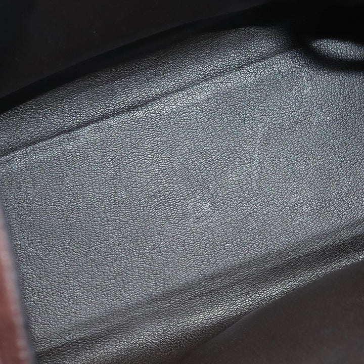 Hermès Muso Dark Chocolate Leather Shoulder Tote — Vintage ’90s Minimalist