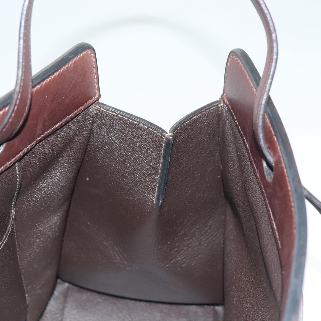 Hermès Muso Dark Chocolate Leather Shoulder Tote — Vintage ’90s Minimalist