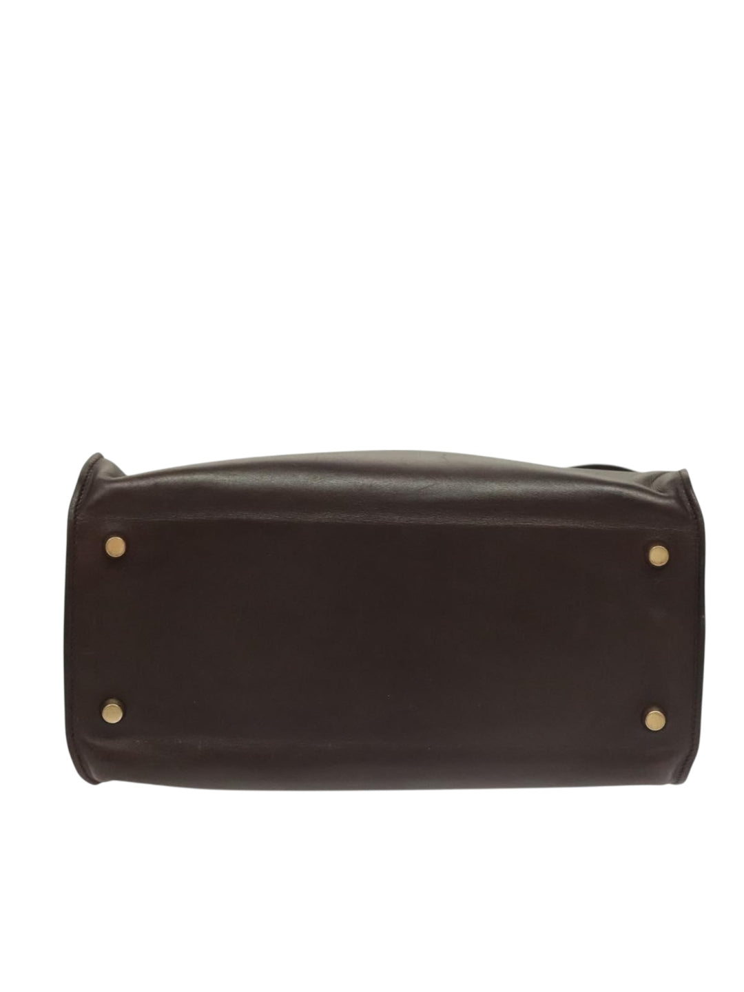 Hermès Muso Dark Chocolate Leather Shoulder Tote — Vintage ’90s Minimalist