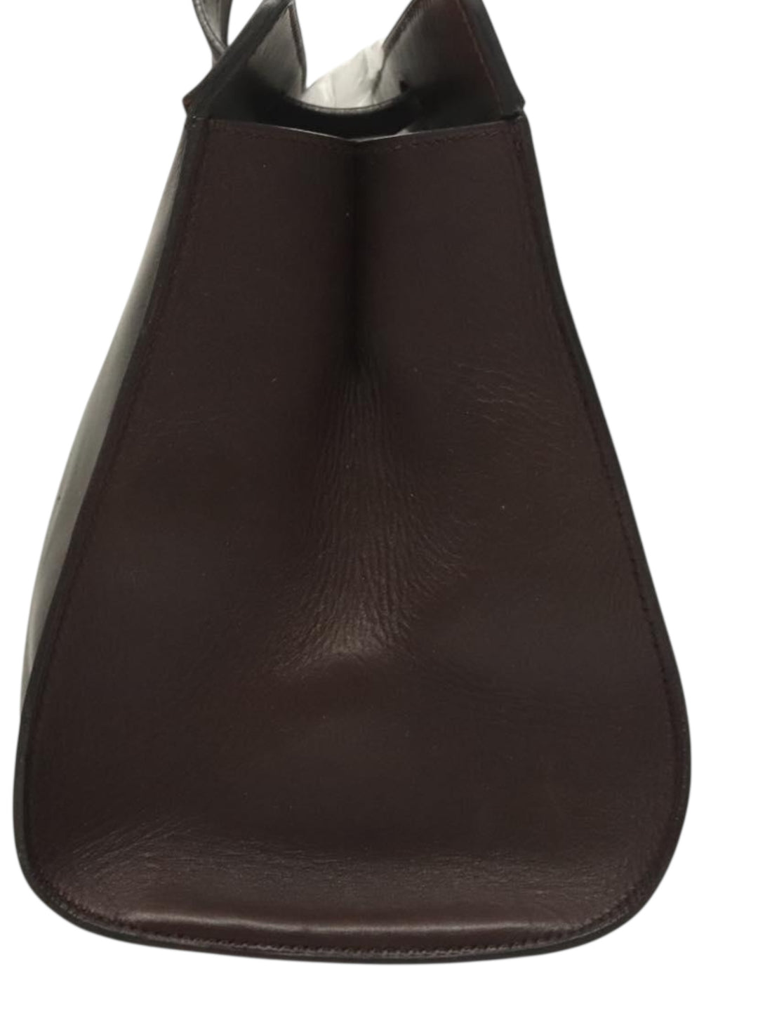 Hermès Muso Dark Chocolate Leather Shoulder Tote — Vintage ’90s Minimalist