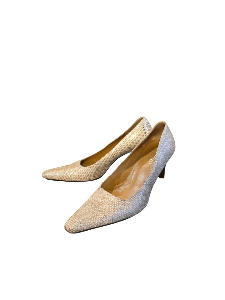 Gucci Natural Snakeskin Pointed-Toe Pump, Tom Ford Era, 38