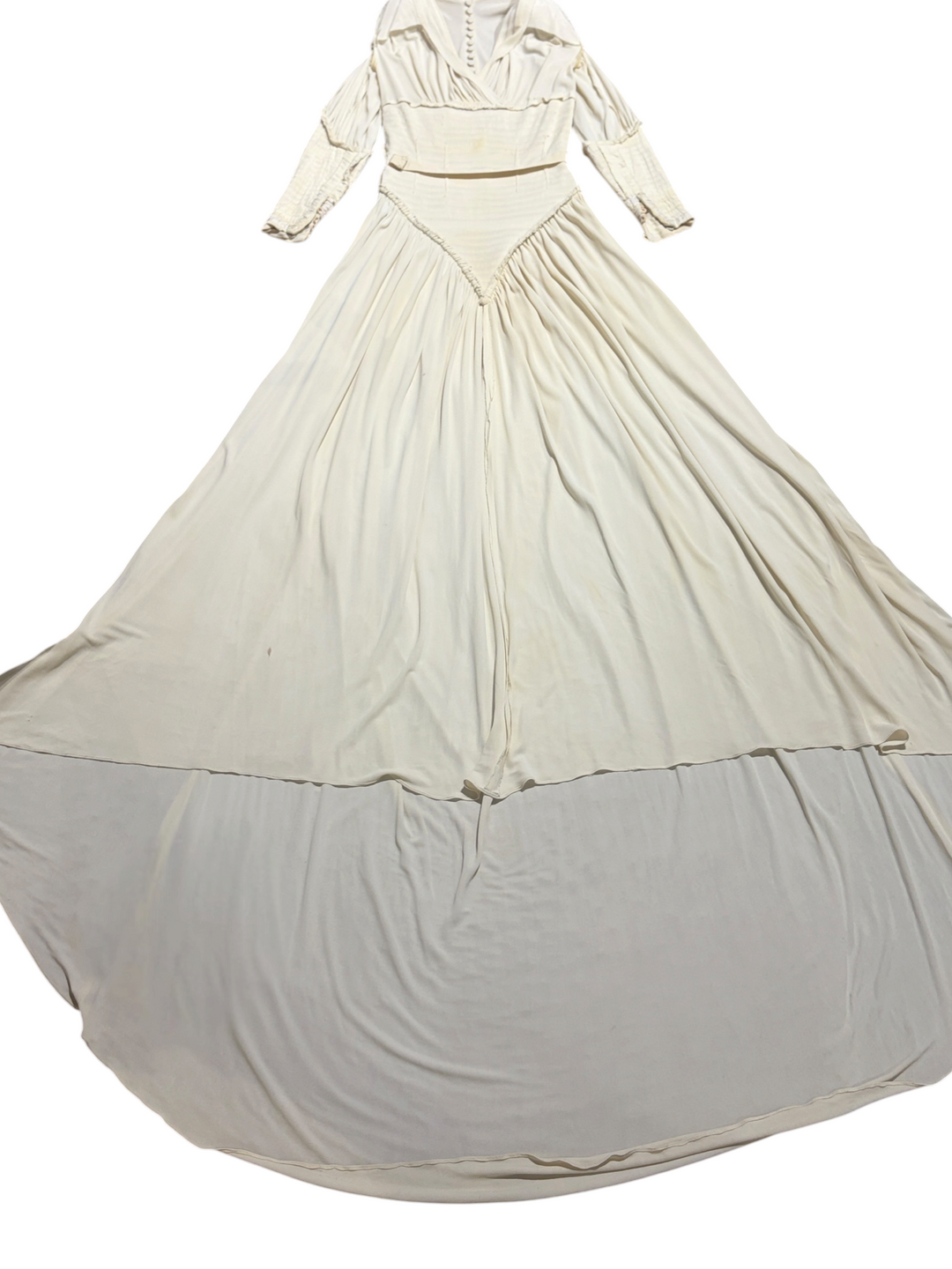 Jeanne Lanvin Haute Couture "Sodom and Gomorrah" Gown, Occupied Paris, c. 1943–44 — Documented New York Times 1944, Illustrated by Christian Bérard