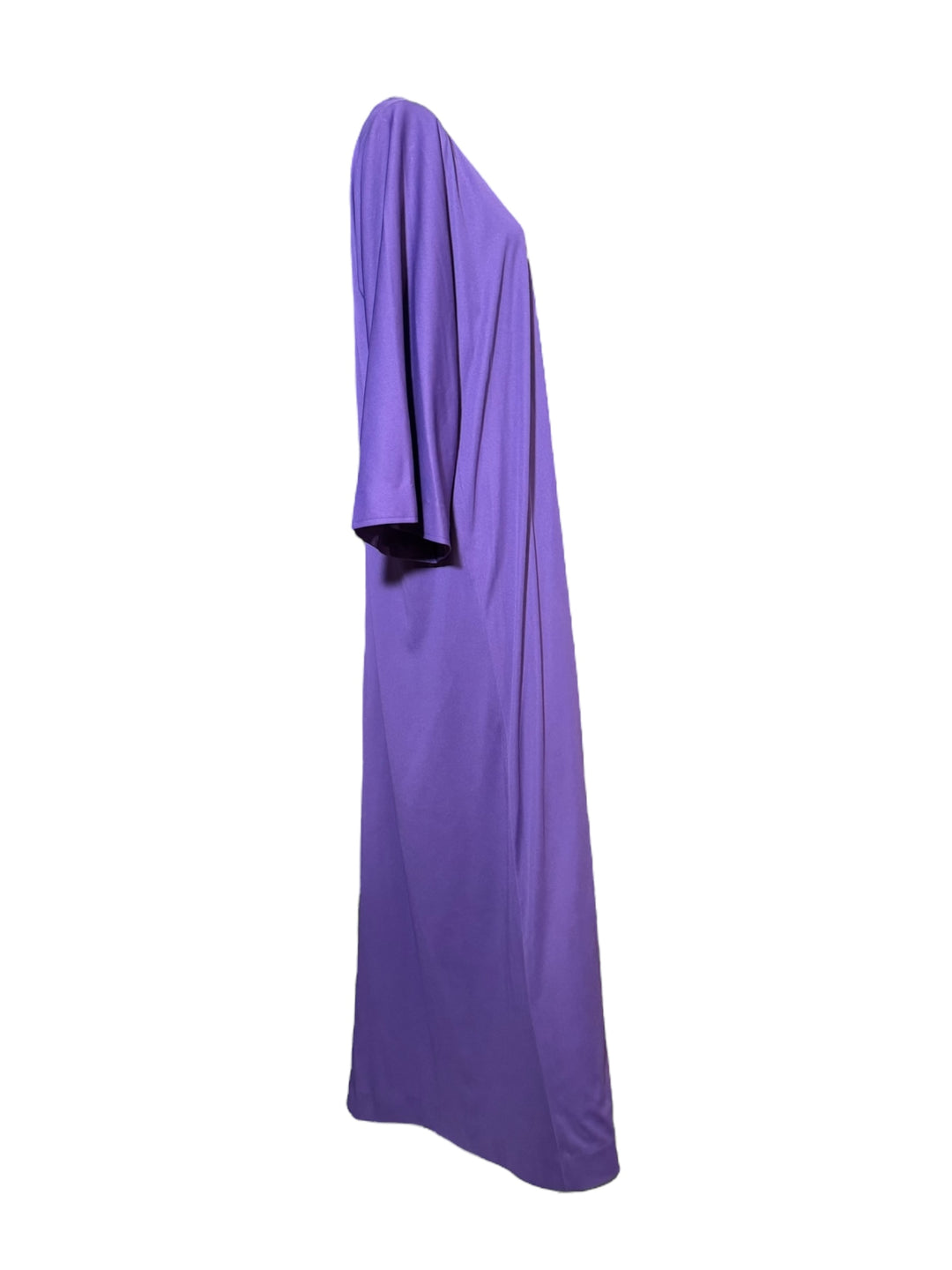 Vintage 1970s Halston Purple Jersey Kaftan Dress – Iconic Minimalist Glamour